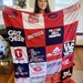 Memorystitch T-shirt Quilt, Custom Quilt, Memory Quilt, T-shirt Blanket ...