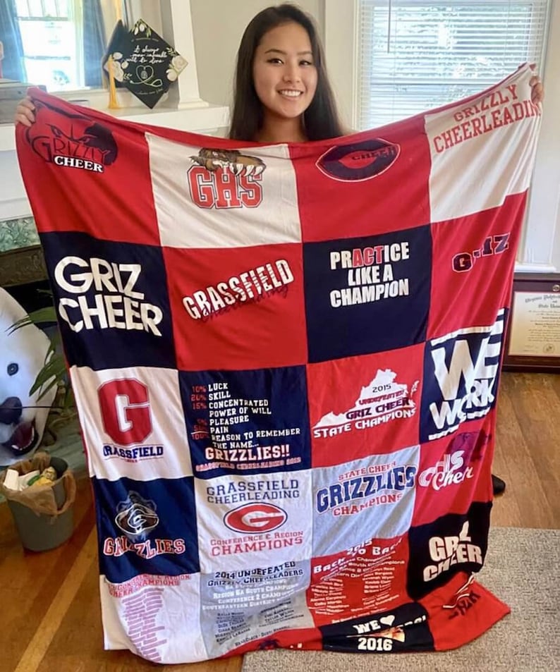 Memorystitch T-shirt Quilt, Custom Quilt, Memory Quilt, T-shirt Blanket ...