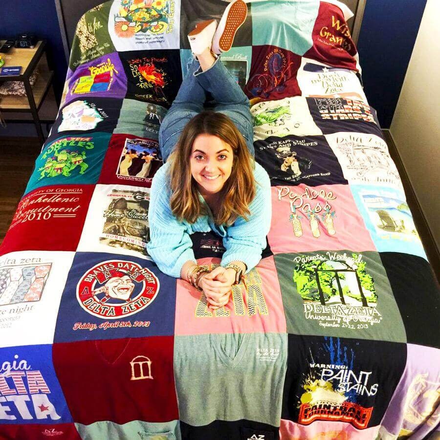 Memorystitch T-shirt Quilt, Custom Quilt, Memory Quilt, T-shirt Blanket ...