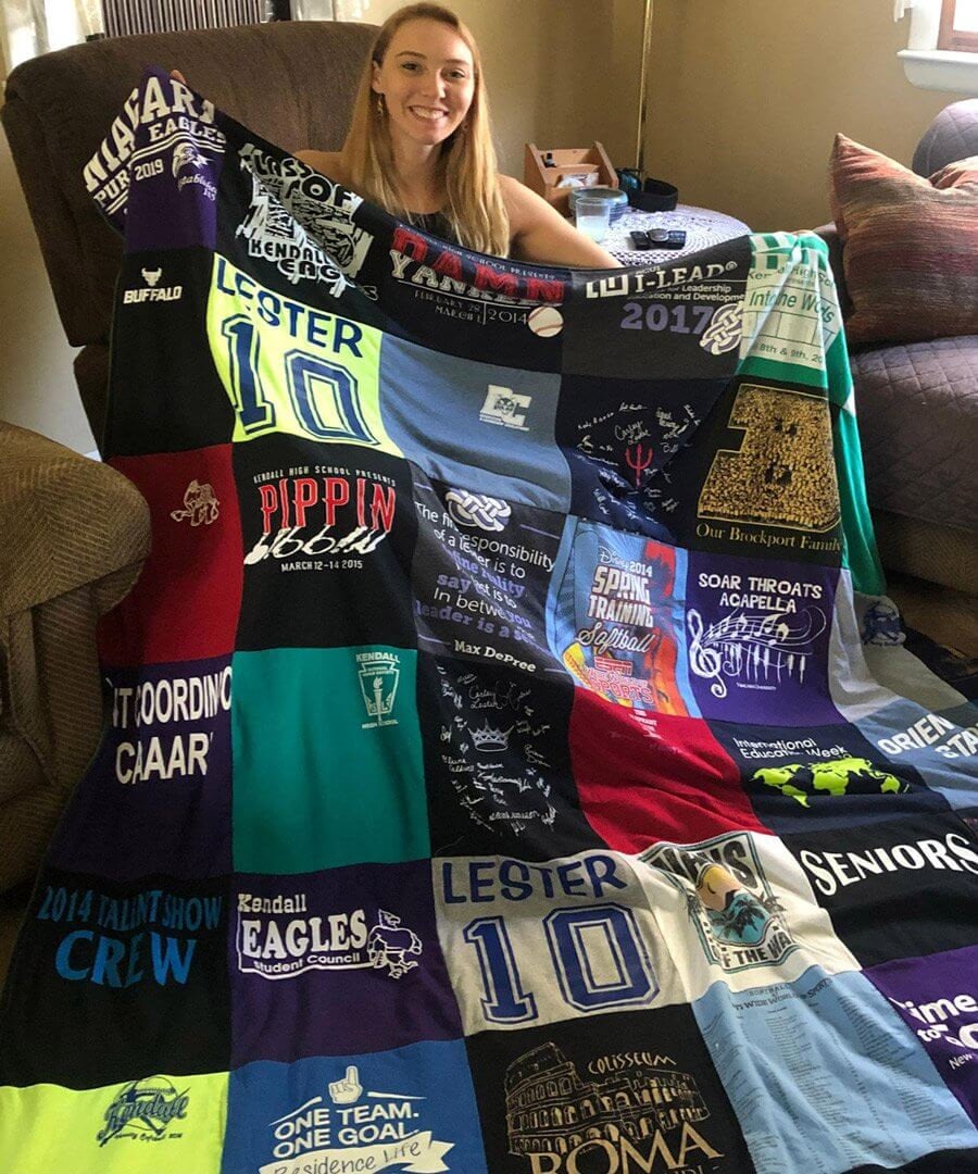 Memorystitch T-shirt Quilt, Custom Quilt, Memory Quilt, T-shirt Blanket ...