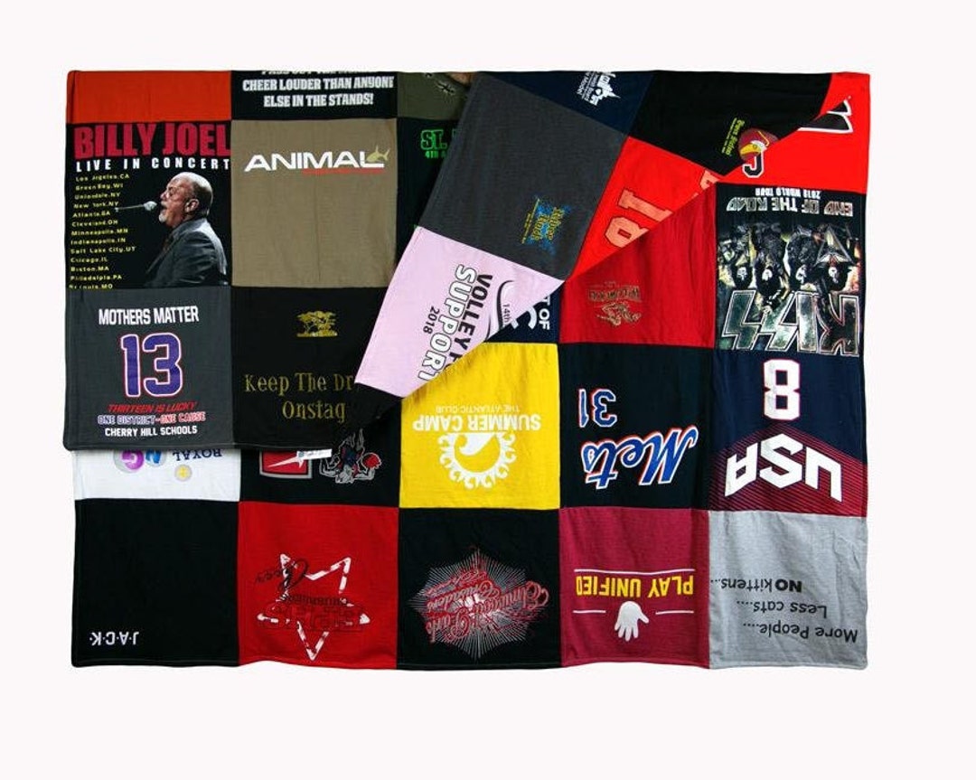 Menorystitch Doublesided Tshirt Quilts Tshirt Quilt Etsy