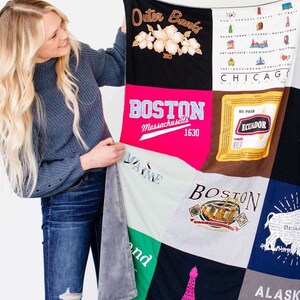 Memorystitch T-shirt Quilt, Custom Quilt, Memory Quilt, T-shirt Blanket ...