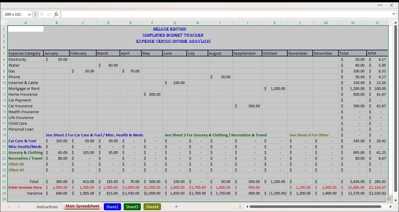 Computer Checkbook Checkbook Register for PC or Android. Excel Checkbook Register, Excel ...