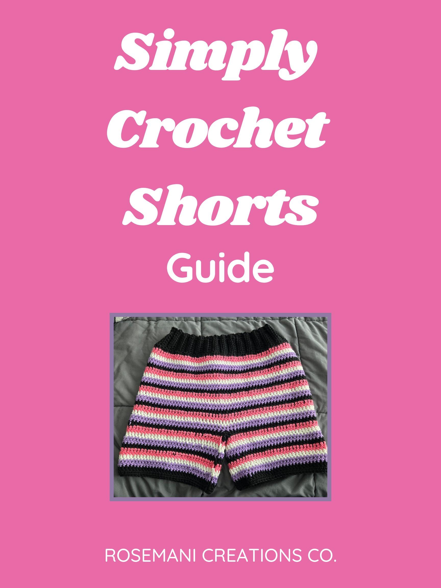 Crochet Shorts Pattern – Casual, Easy-to-make Digital PDF Download