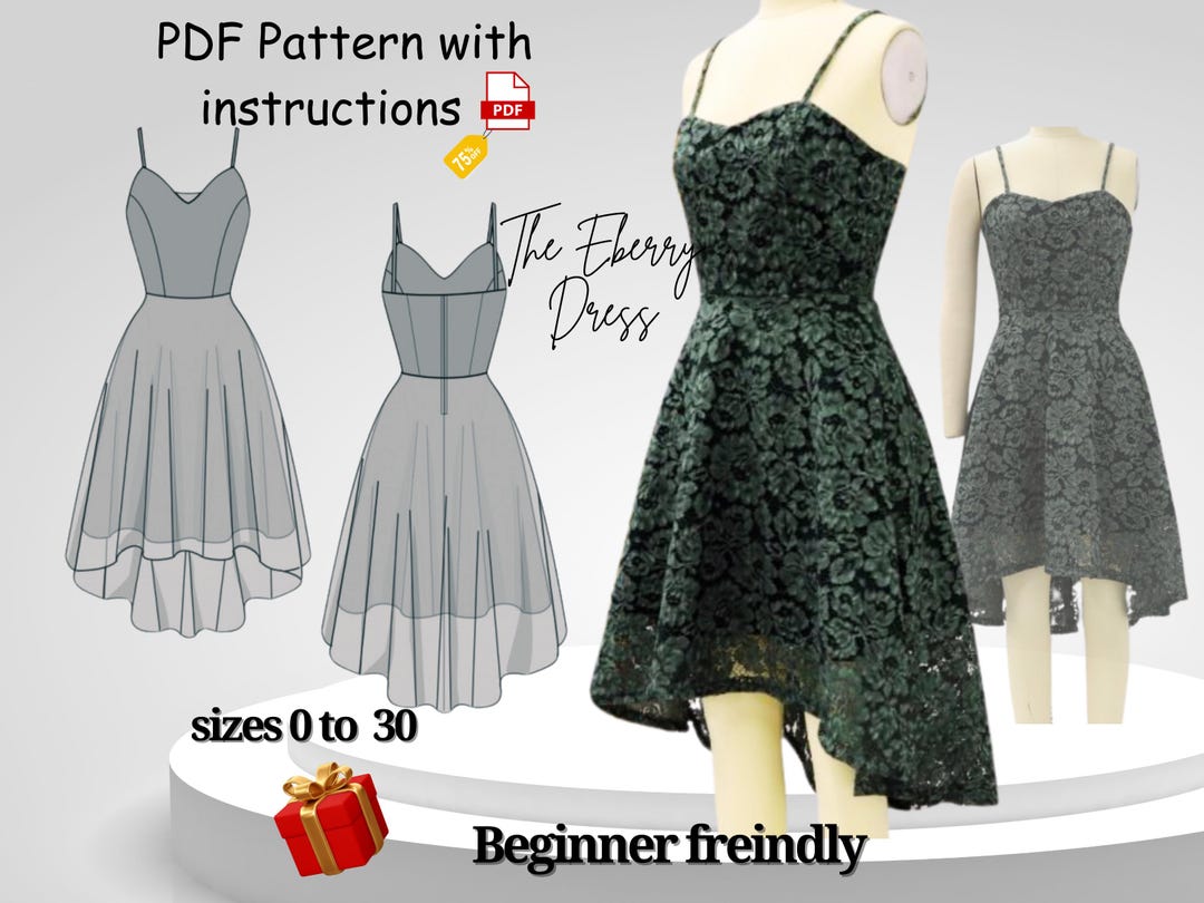 Cowl Pattern Dress