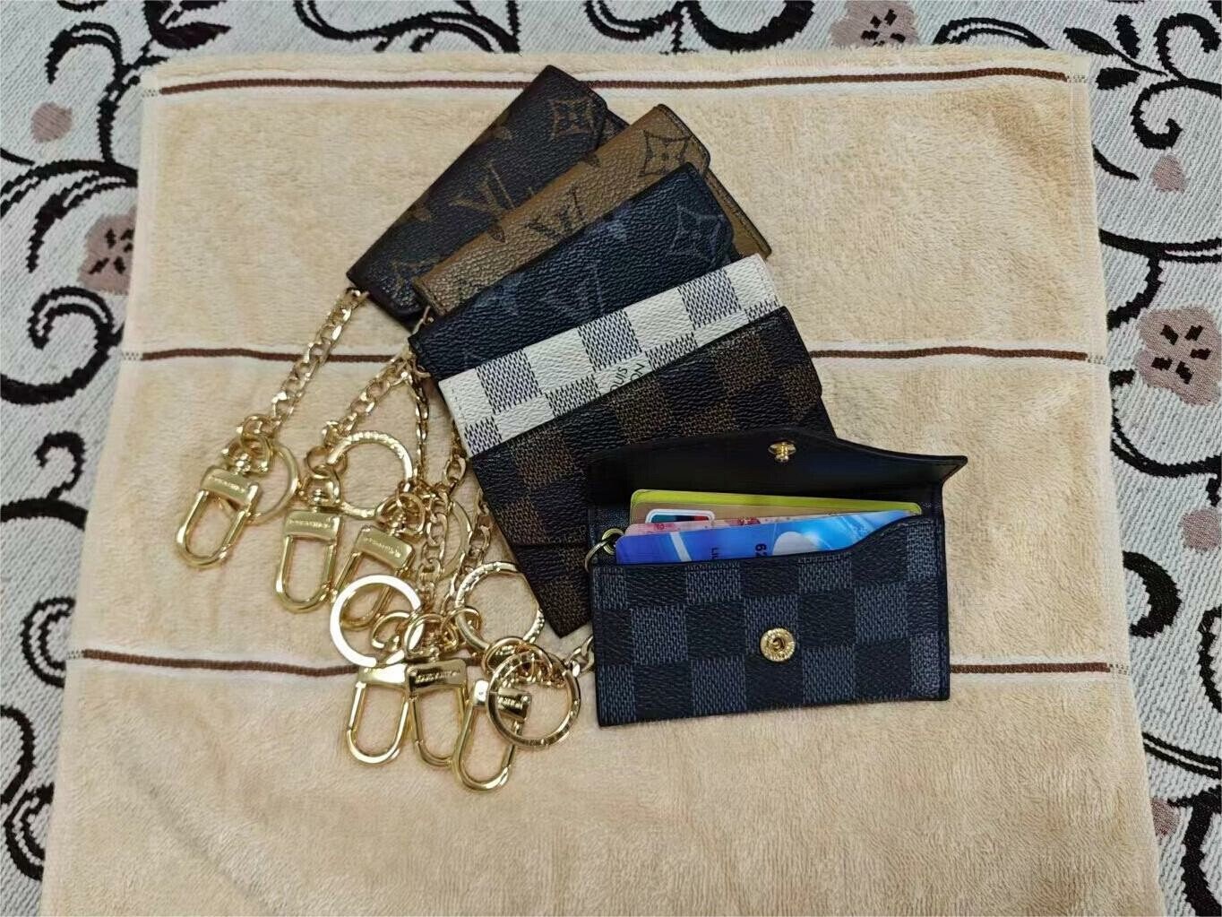 Upcycled Designer Keychain & Wallet Gold - $45 New With Tags - From  KadesKustoms