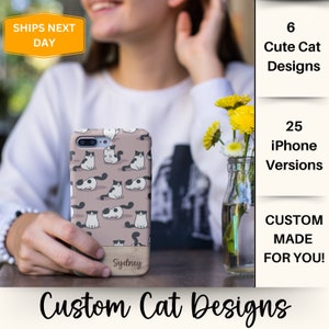 Personalized iPhone Case for Cat Lover,iPhone 10 case, Personalized iPhone Case, Cat Lover Gift ideas, Aesthetic iPhone Case,cat merchandise