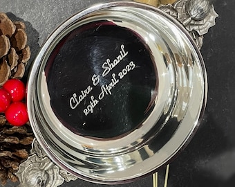 Thistle Handle Quaich 3" / 3.5"/ 4" / 4.5" sizes includes free engraving