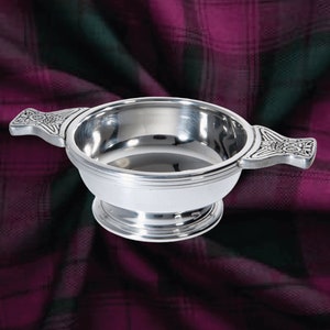 Personalised 3.5" Polished Pewter Quaich - including free engraving