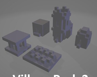 Minecraft Original Village Pack 2 [STL]