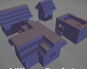 Minecraft Original Village Pack 1 [STL & OBJ Models]