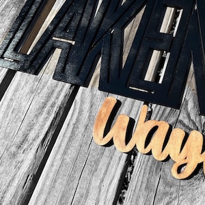 Custom Name Sign, Nursery Name Sign, Custom Wood Name Sign, Kids Room Wall Art, Personalized Baby Shower Gift