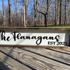 Custom Wedding Last Name Sign, Rustic 3D Wood Decor