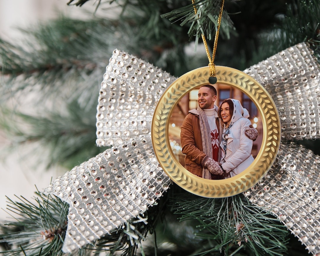 Custom Wedding Photo Ornament, Custom Wedding Ornament, Personalized