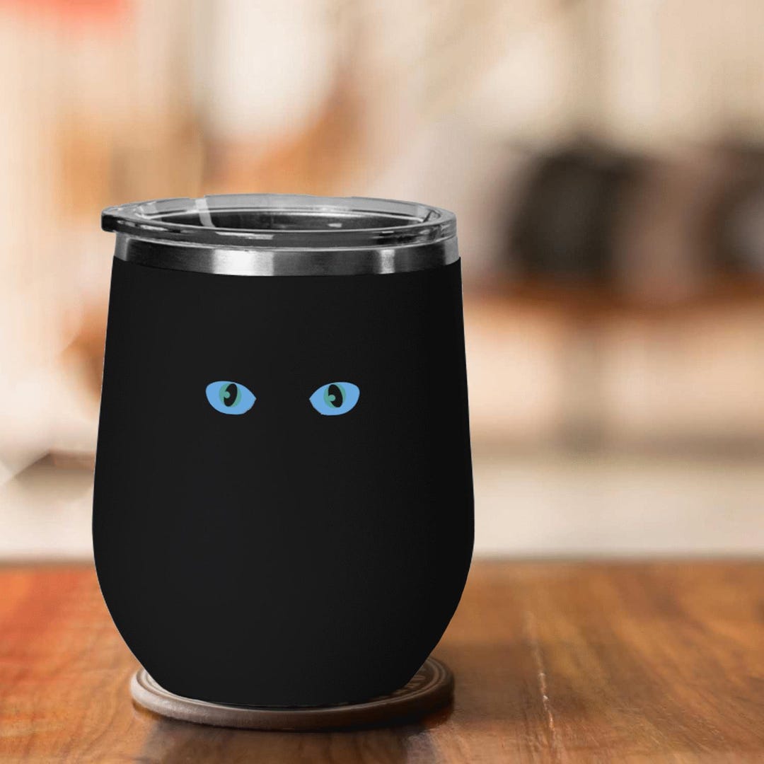 Charming Cat-Themed Wine Tumbler for Wine Lovers