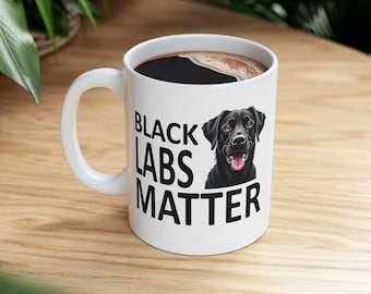 Black Labrador Retriever Coffee Mug | Black Lab Gifts 11 or 15oz Cup