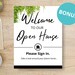 Open House Sign in Sheet & Welcome Sign Pdfs | Real Estate Marketing ...
