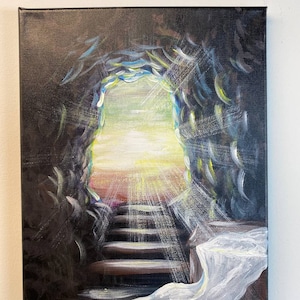 ORIGINAL Handmade Painting &quot;Cave&quot;, 11 x 14 inch