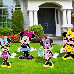 Minnie Pool Party Decor, Minnie Pool Party Cutouts, Pool Party Decor, Girls Pool Party Decor, Minnie Party Decor, Summer Party decor