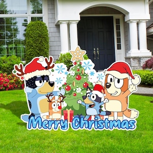 Christmas Cutouts and Yard sign, Cute Dogs Christmas Decor, Merry Christmas Cutouts, Christmas Party Decor, Christmas Decor