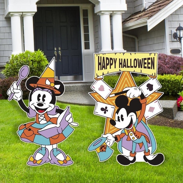 Mickey Mouse Outdoor Halloween Decorations Etsy