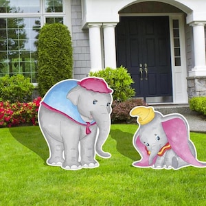 Dumbo Water Color, Dumbo Birthday Party Decor, Dumbo Party Cutouts ...