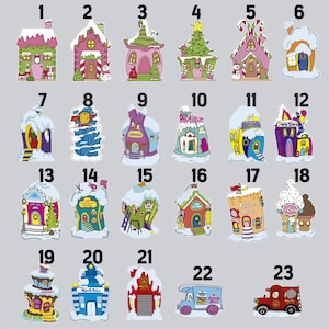 Village Welcome Sign, Christmas Welcome Sign, Christmas Cutouts, Yard Sign, Outdoor Decor, Garden decor, Christmas Characters Cutouts zdjęcie 6