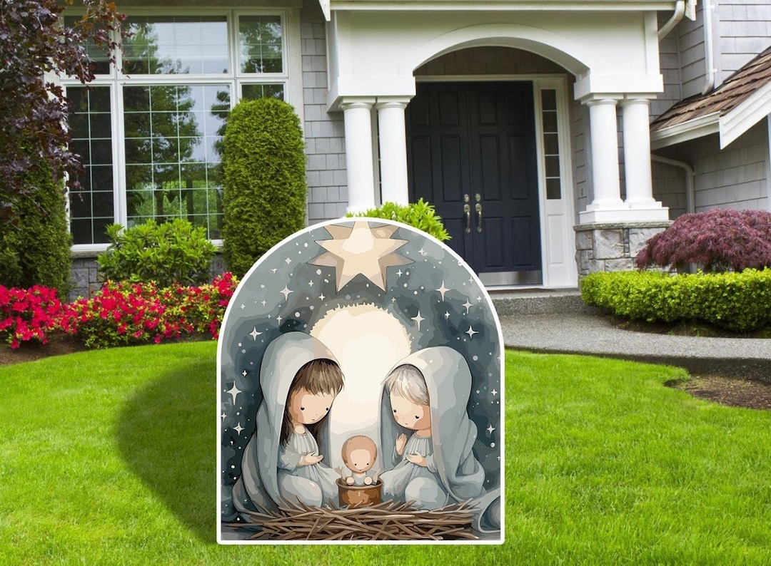 Nativity Cut Outs Pesebre Outdoor Decor Christmas Decor Etsy