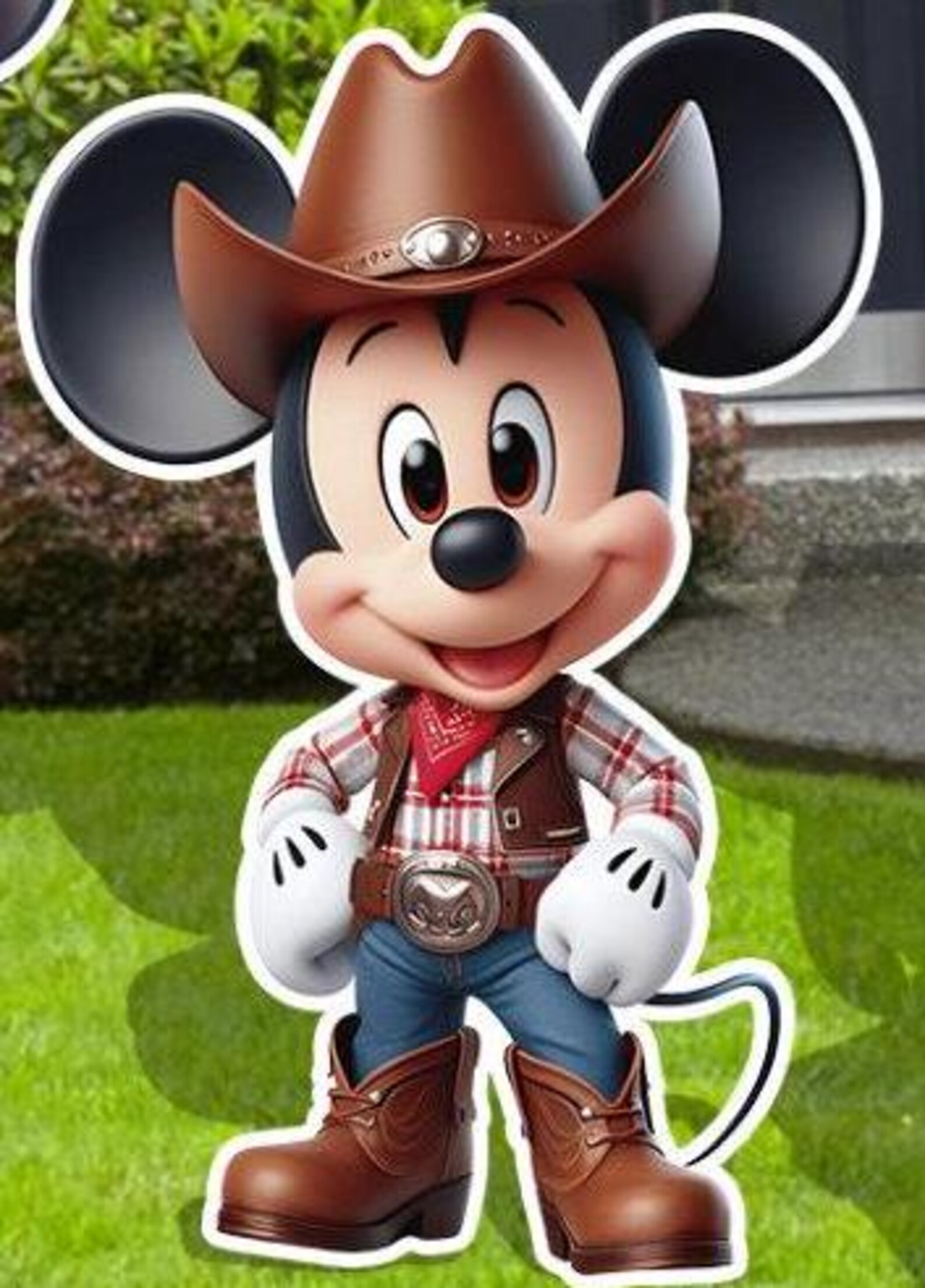 Mickey Anf Friends Rodeo Party Decor, Mickey Cow Boy Cutouts, Minnie ...
