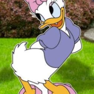 Daisy Duck Cutouts, Cartoon Cutouts, Daisy Yard signs, Girls Party Decor, Daisy Birthday Party Decor, Garden decor, 36" Daisy Shy