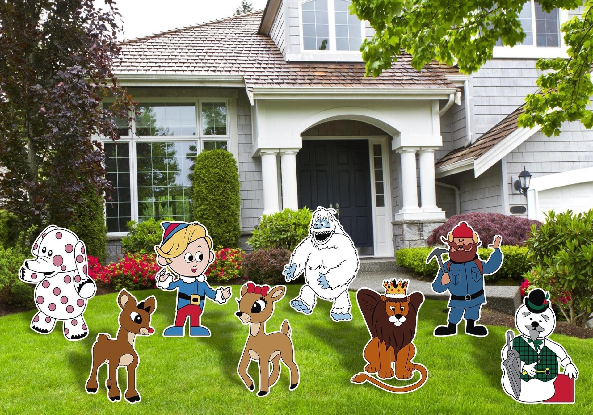 Rudolph the Red Nose Cutouts, Misfit Toys Yard Signs Cutouts, Rudolph ...