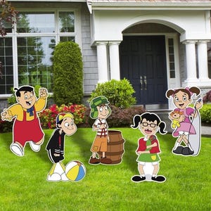 El Chavo Party Decor Cutouts,El Chavo Del Ocho Birthday Party Cutouts, Party Decor,  Outdoor decor, Yard Sign, Halloween Party Decor
