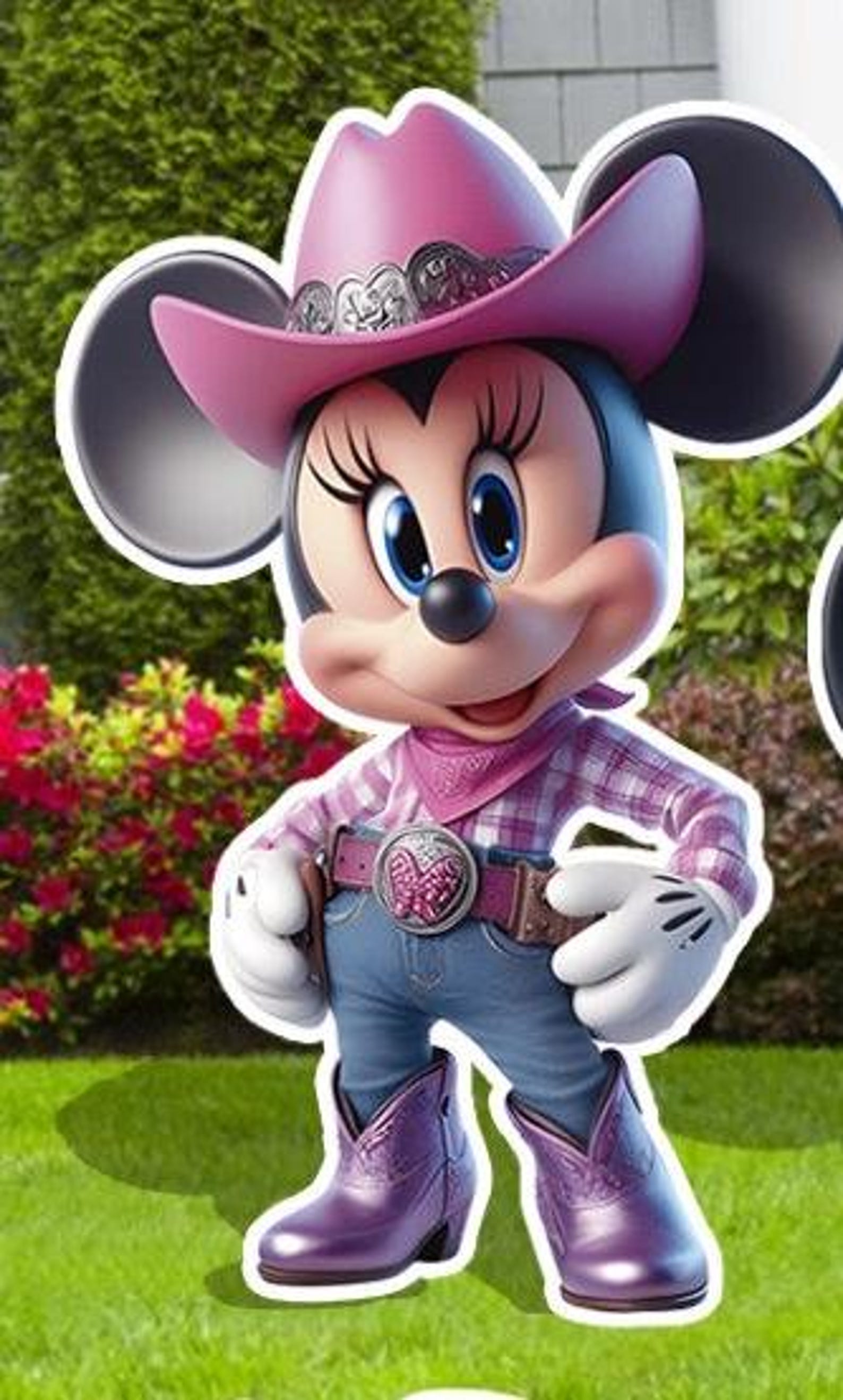 Mickey Anf Friends Rodeo Party Decor, Mickey Cow Boy Cutouts, Minnie ...