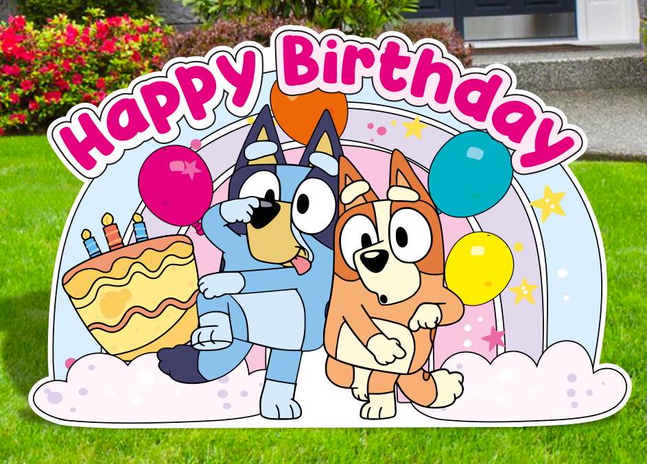 Bluey Family and Friends Yard Signs