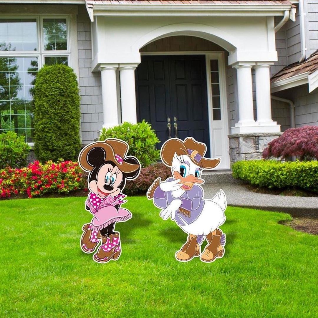 Minnie and Daisy Cowboy Cutouts, Minnie Rodeo, Minnie and Daisy ...