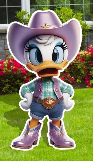 Mickey Anf Friends Rodeo Party Decor, Mickey Cow Boy Cutouts, Minnie ...