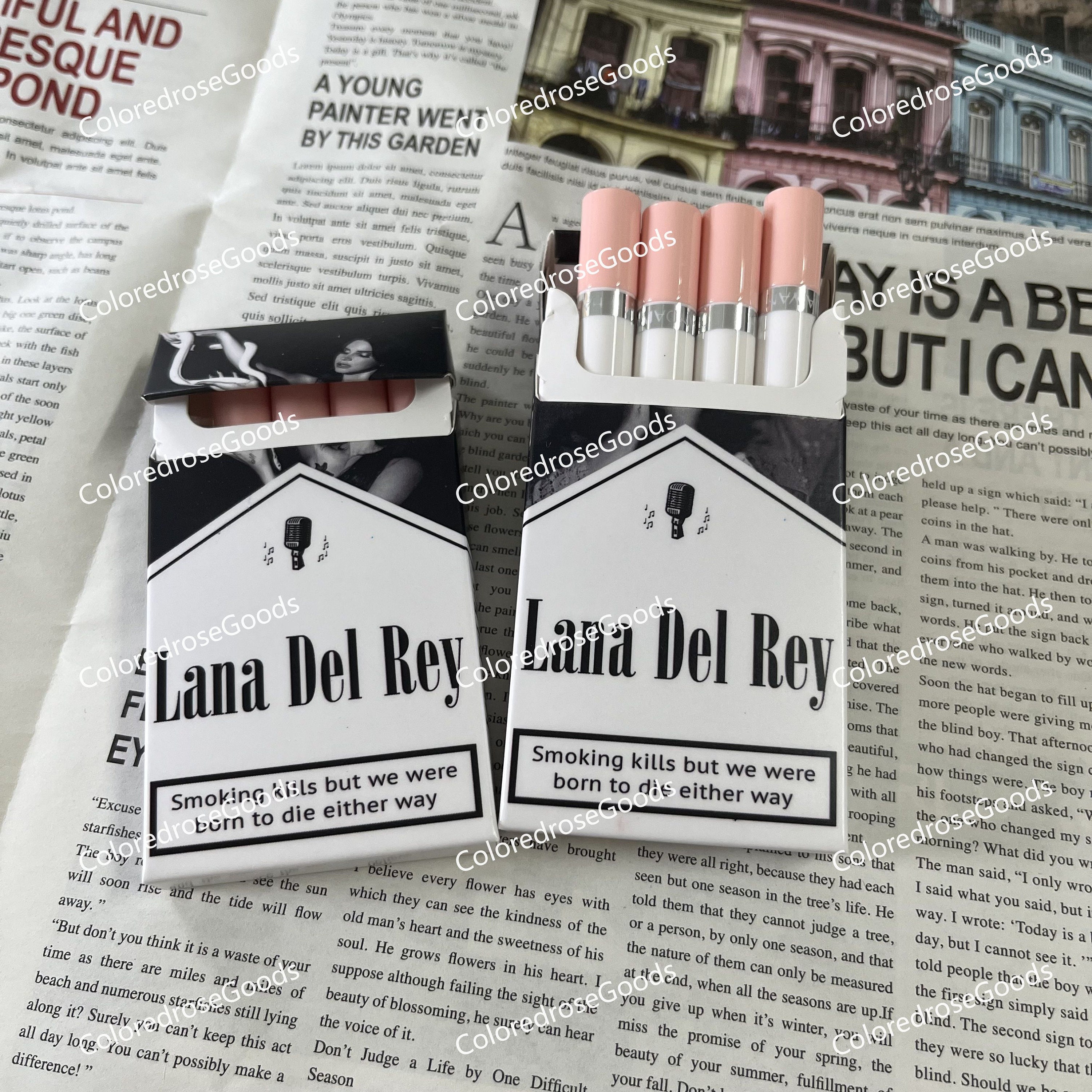 Lana Del Rey Lipstick Cigarette Box Lipsticks Set Smoke Tube Etsy