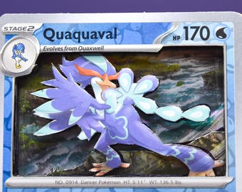 Quaquaval 3D PKMN Card