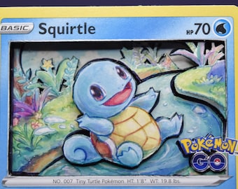 Squirtle 3D PKMN Card