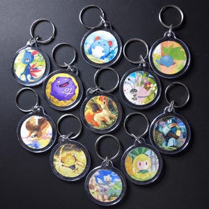 RANDOM PKMN Keychains, Bag Charms, Keyrings, Pendants