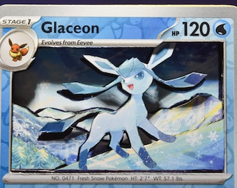 Glaceon 3D PKMN Card