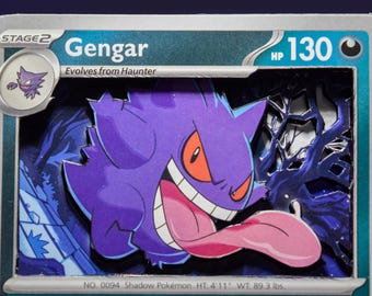 Gengar 3D PKMN Card