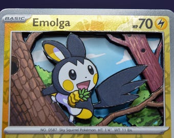 Emolga 3D PKMN Card