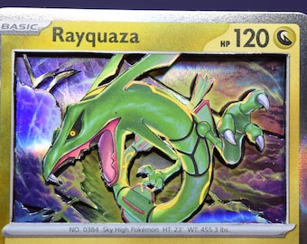 Rayquaza 3D PKMN Card
