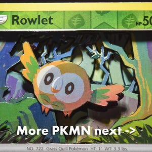 3D PKMN Cards: Rowlet
