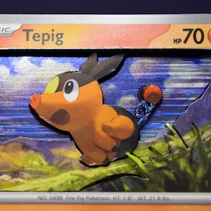 tepig pokemon card holographic Tepig Card