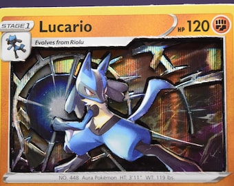 Lucario 3D PKMN Card