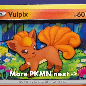 3D PKMN Cards: Vulpix, Ninetales