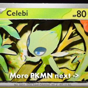 3D PKMN Cards: Celebi, Applin, Whimsicott, Torterra, Dwebble, Karrablast, Arboliva