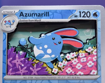 Azumarill 3D PKMN Card